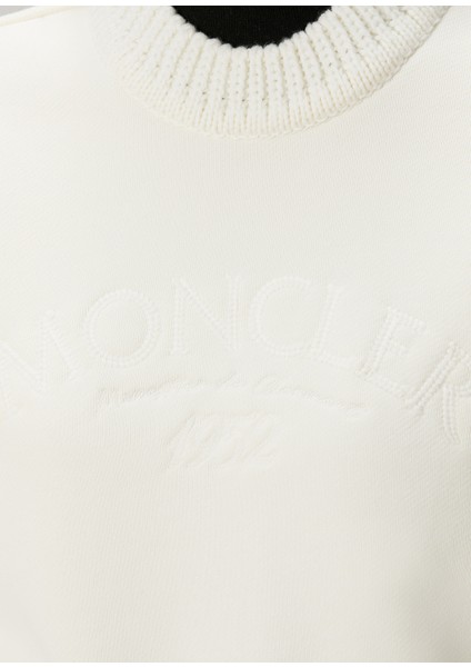 Beyaz Logo Nakışlı Sweatshirt indirimleri