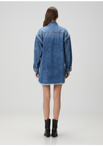 Faye Mavi Oversized Denim Elbise indirimleri