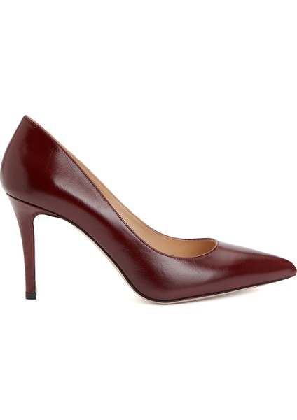 Bordo Deri Stiletto