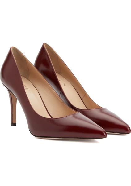 Bordo Deri Stiletto fiyatları