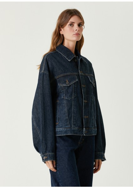 Dalton Balloon Lacivert Denim Ceket modelleri