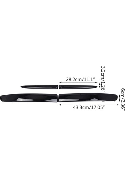 4pcs Ön Tampon Üst Izgara Kalıplama Fiat 500 2007-2015 735455041 735455042 735455056 735455057 (Yurt Dışından) fiyatları