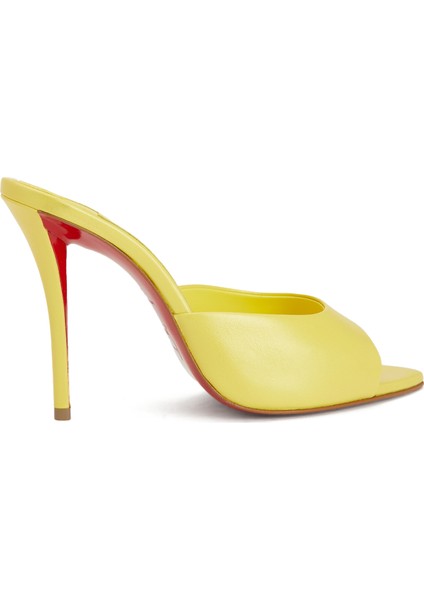 Miss Z Sarı Kadın Deri Terlik