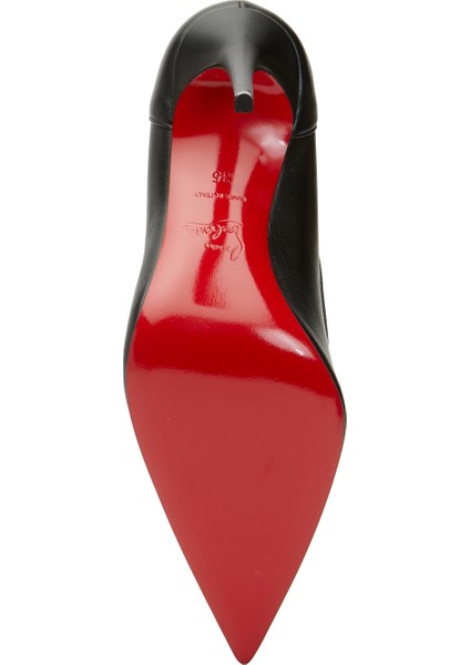 Sporty Kate Siyah Deri Topuklu Ayakkabı indirimleri