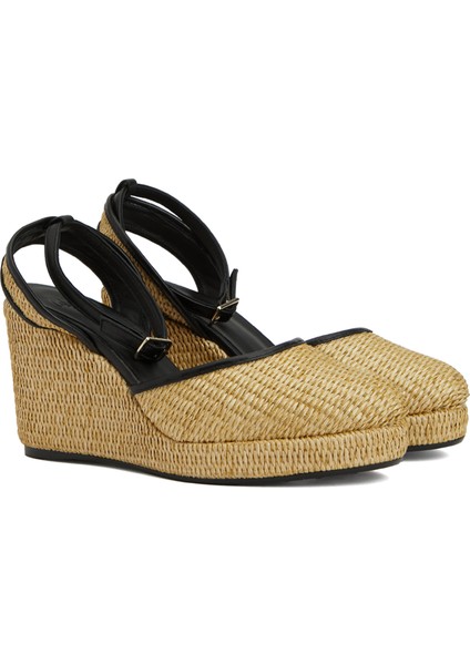 Naturel Kadın Rafya Espadril