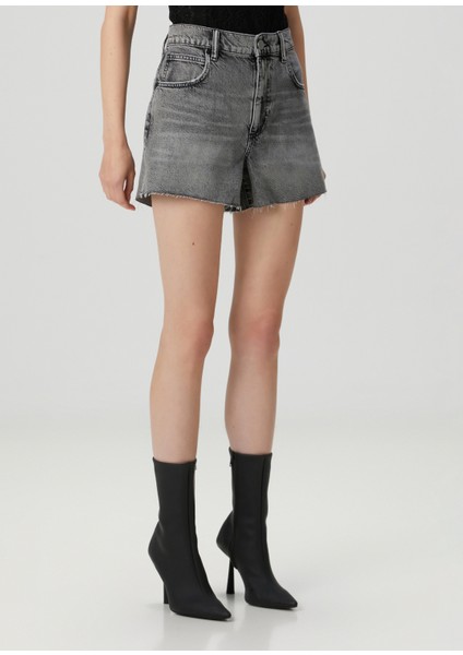 Tate Gri Denim Şort modelleri