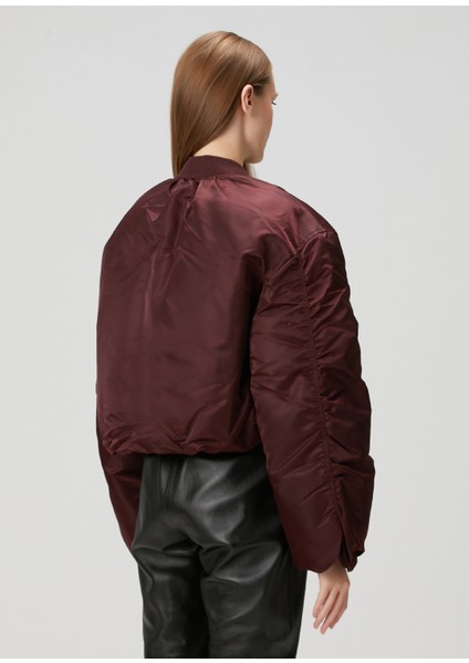 Ma-1 Koyu Bordo Crop Bomber Mont fırsatları