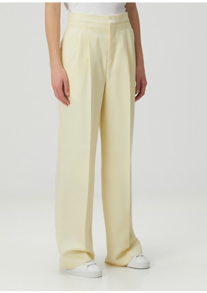 Açık Sarı Yün Pantolon modelleri