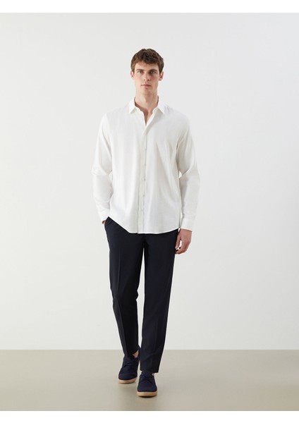 Yeni Sezon Slim Fit Uzun Kollu Gabardin Erkek Gömlek fiyatları