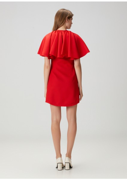 Kırmızı Mini Yün Elbise fırsatları