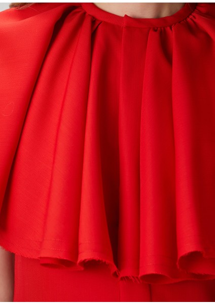 Kırmızı Mini Yün Elbise indirimleri