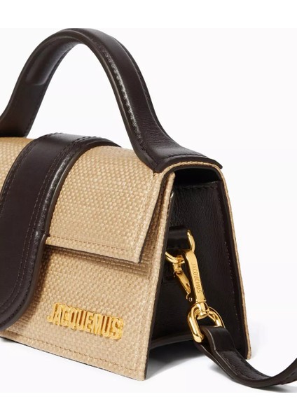 Rafya ve Deri Mini Le Bambino Tote Çanta, Yazlık Şıklık