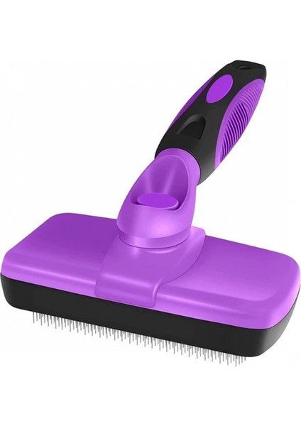 Otomatik Temizlenebilen Tuşlu Pratik Kedi Köpek Tüy Toplama Fırçası (4887)