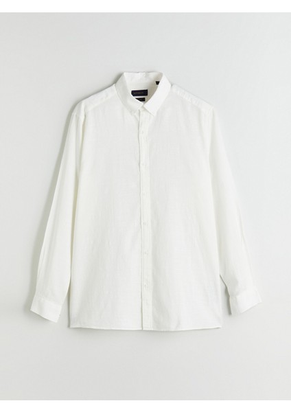 Yeni Sezon Slim Fit Uzun Kollu Armürlü Erkek Gömlek indirimleri