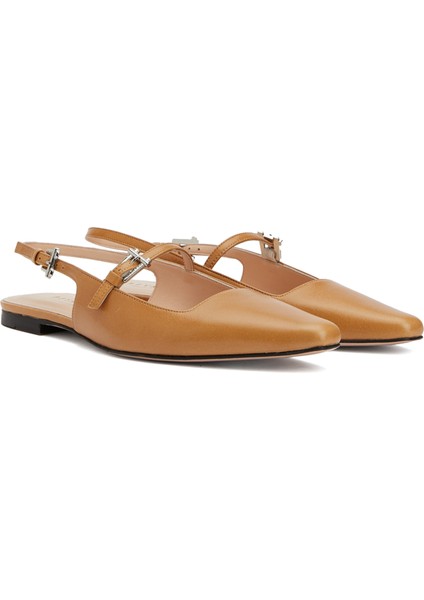 Taba Slingback Deri Ayakkabı fiyatları