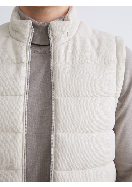 Yeni Sezon Slim Fit Dik Yaka Erkek Şişme Yelek modelleri