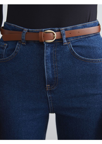 Yeni Sezon Beli Kemerli Mom Fit Kadın Jean Pantolon modelleri