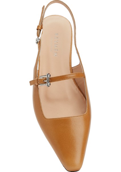 Taba Slingback Deri Ayakkabı fırsatları