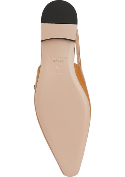 Taba Slingback Deri Ayakkabı indirimleri