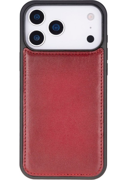 Apple iPhone 17 Pro Uyumlu Hakiki Deri Kişiselleştirilebilir Telefon Kılıfı