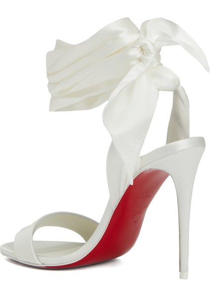 Kırık Beyaz Kadın Ipek Sandalet modelleri