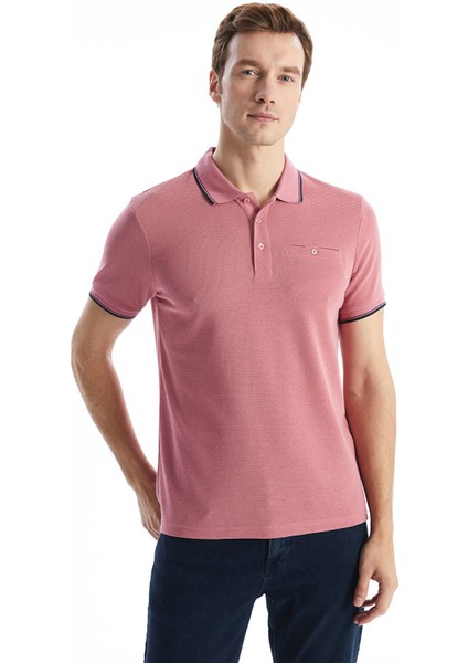 Yeni Sezon Polo Yaka Kısa Kollu Erkek Dokulu Tişört
