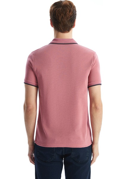 Yeni Sezon Polo Yaka Kısa Kollu Erkek Dokulu Tişört fırsatları