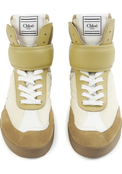 Bej Krem Kadın Deri Sneakers modelleri