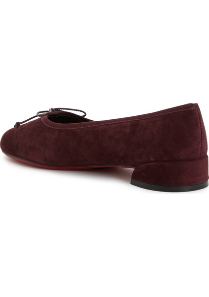 Sweetie Jane Bordo Deri Babet modelleri