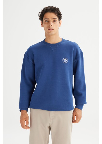 Pamuklu Içi Polarlı Regular Fit Kapüşonlu Logo Detaylı Sweatshirt