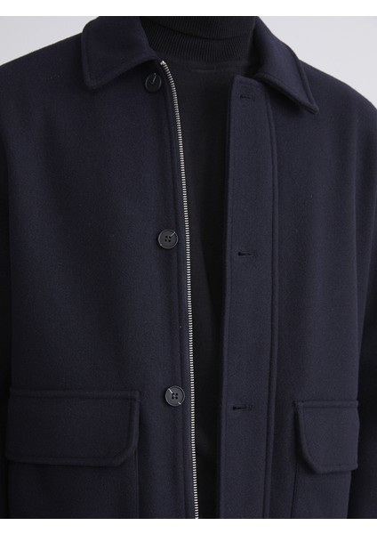 Yeni Sezon Standart Kalıp Gömlek Yaka Erkek Kaşe Mont indirimleri