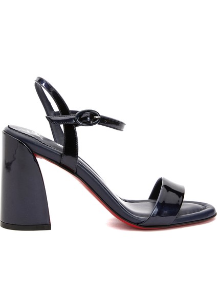 Miss Jane Lacivert Kadın Deri Sandalet