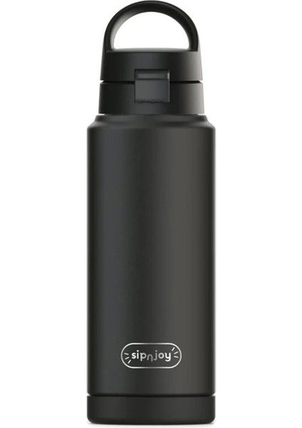 Siyah Çelik Su Termosu 750 ml