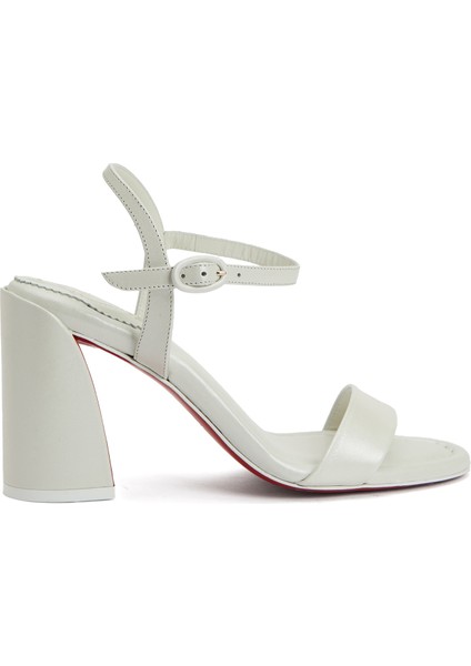 Miss Jane Beyaz Kadın Deri Sandalet