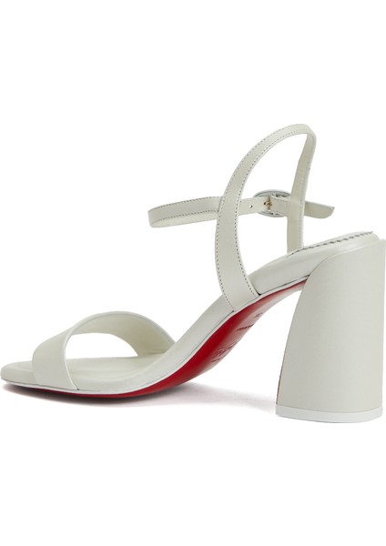 Miss Jane Beyaz Kadın Deri Sandalet modelleri