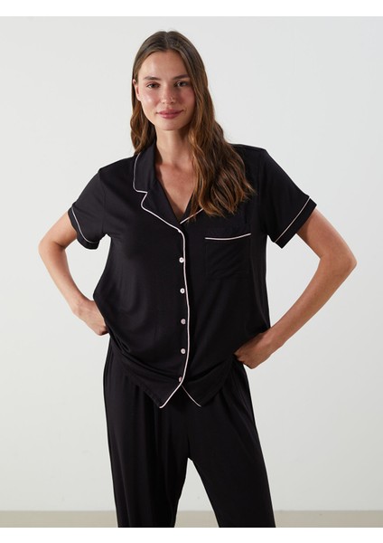 Yeni Sezon Gömlek Yaka Kadın Pijama Takımı fırsatları