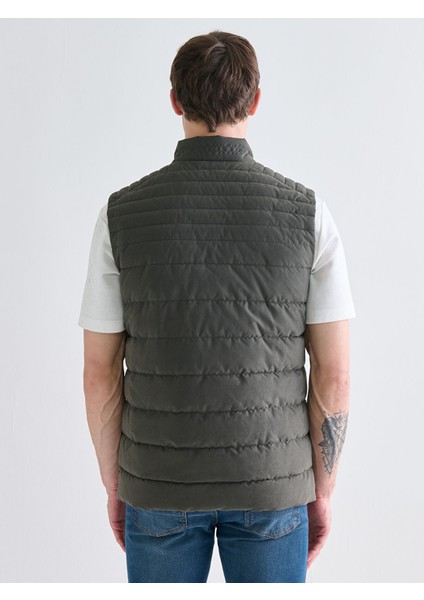 Yeni Sezon Standart Kalıp Dik Yaka Erkek Şişme Yelek fırsatları