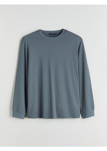 Yeni Sezon Bisiklet Yaka Uzun Kollu Erkek Sweatshirt indirimleri