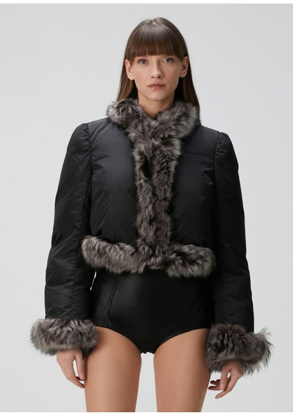 Siyah Puffer Mont modelleri