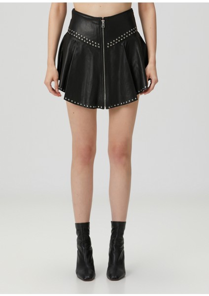 Naria Siyah Mini Deri Etek fiyatları