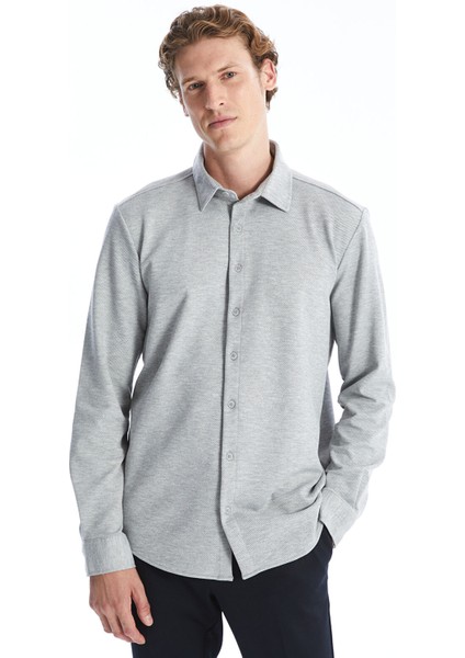 Yeni Sezon Slim Fit Uzun Kollu Erkek Gömlek