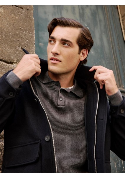 Yeni Sezon Polo Yaka Erkek Triko Kazak