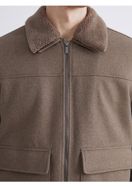 Yeni Sezon Standart Kalıp Gömlek Yaka Erkek Kaşe Mont modelleri