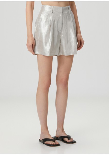 Averie Silver Keten Şort modelleri