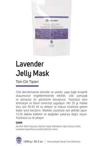 Lavıen Toz Maske Lavender Lavanta 1 kg