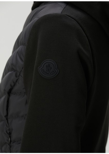 Siyah Logo Patchli Kapitoneli Ceket indirimleri