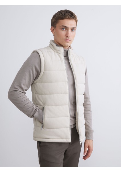 Yeni Sezon Slim Fit Dik Yaka Erkek Şişme Yelek