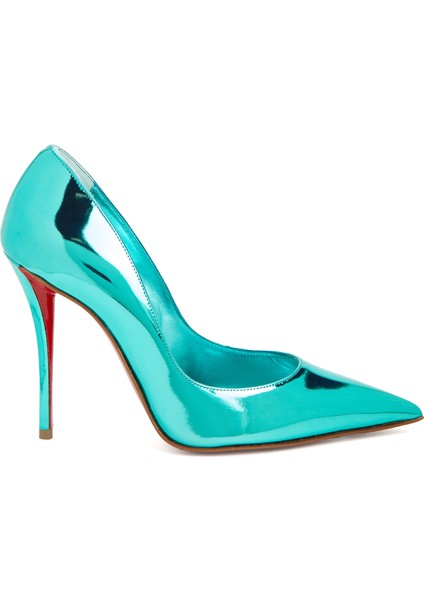 Miss Z Yeşil Deri Stiletto