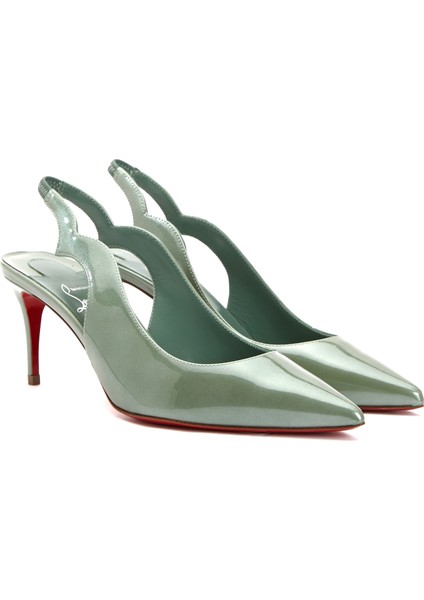 Hot Chick Su Yeşili Deri Topuklu Ayakkabı fiyatları