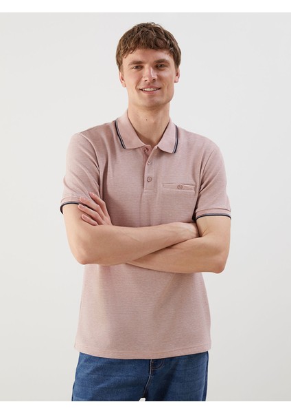 Yeni Sezon Polo Yaka Kısa Kollu Erkek Dokulu Tişört